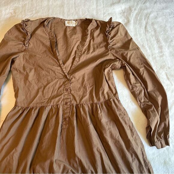 Nation LTD Brown Tiered Dalia Victorian Dress Women's Size Small - Picture 11 of 15